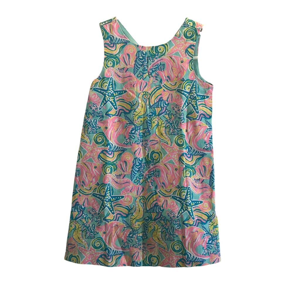 Sigrid Olsen kids colorful cotton lined dress size 5 summer Beachy